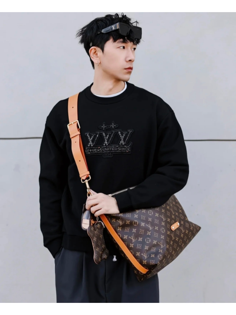 Louis Vuitton LV Unisex Obsidian Crystal Embellished Sweatshirt