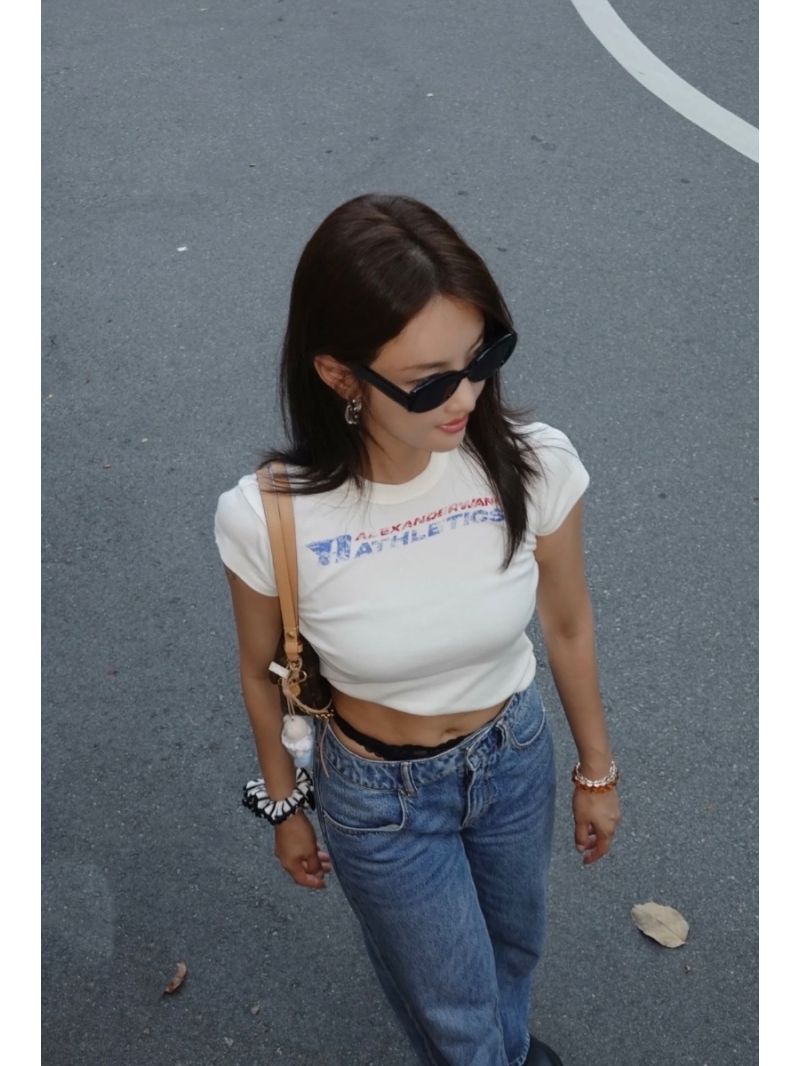 Alexander Wang Spring 2025 Logo Print Slim-Fit T-Shirt