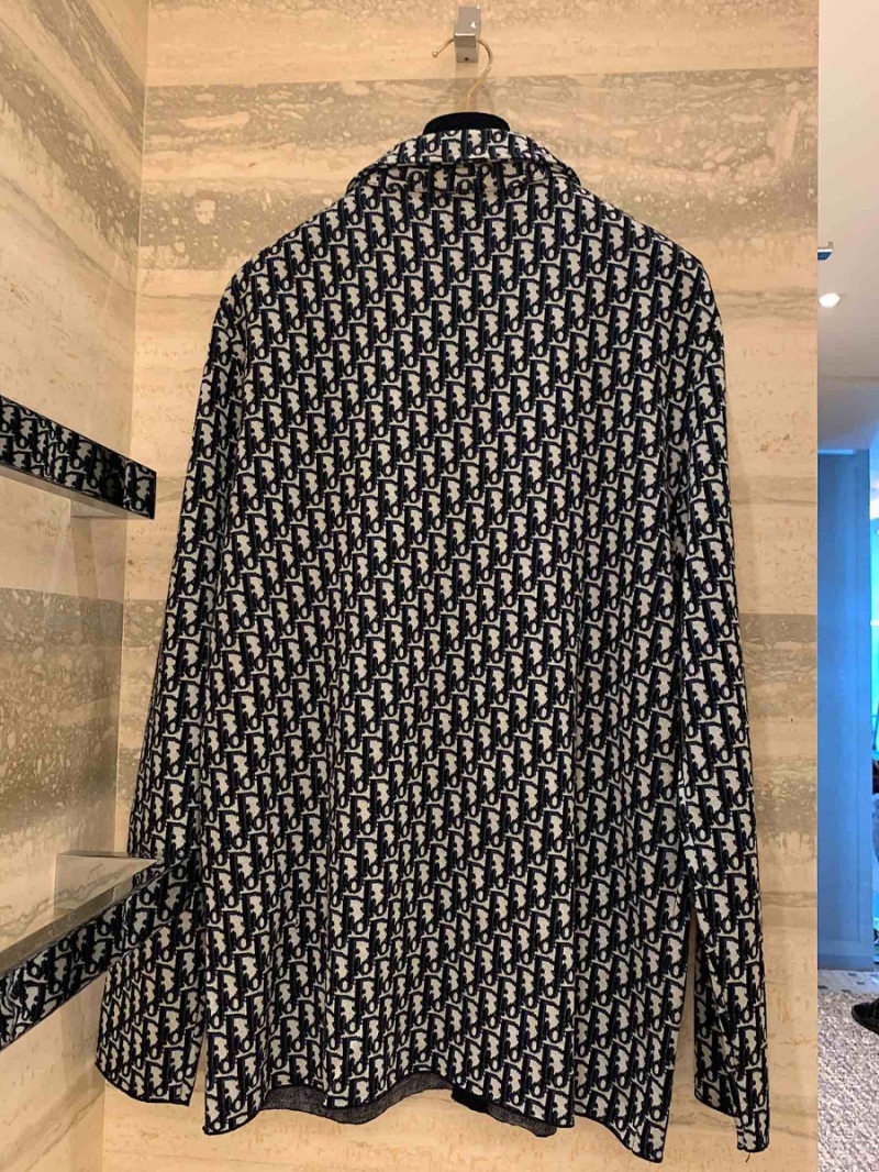 DIOR 2023 Spring/Summer Full Monogram Embossed Long-Sleeve Shirt