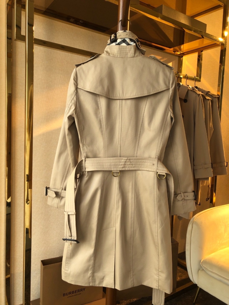 Burberry Sandringham Long Honey-Color Women's Trench Coat beige