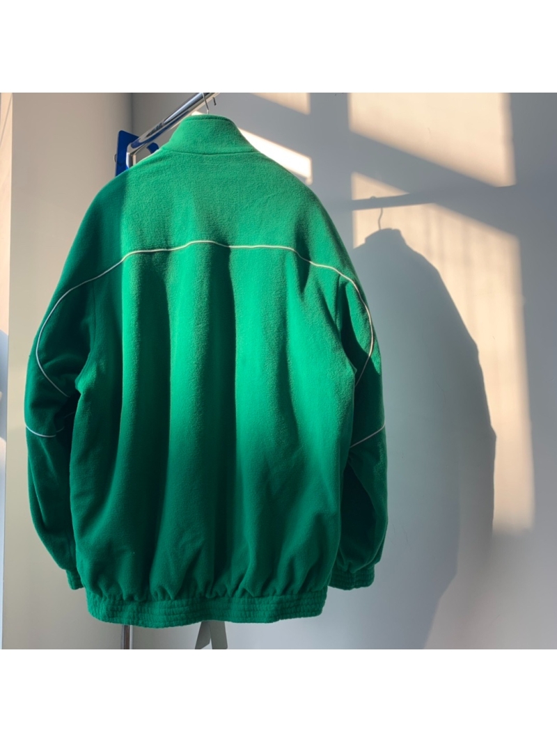 Balenciaga Green Fleece-Lined Windbreaker Jacket Green – Premium Craftsmanship with Enhanced Durability