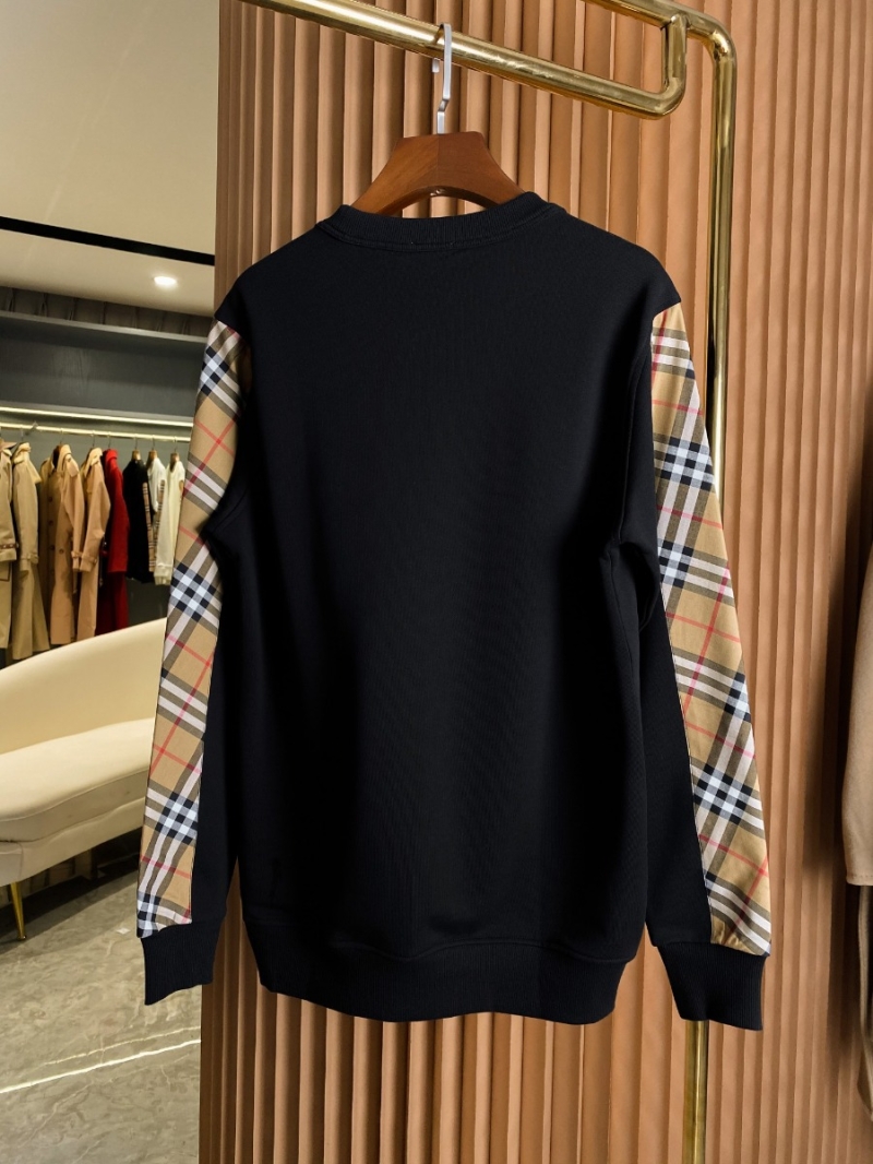 Burberry Black color Vintage Check Patchwork Cotton Oversized Sweatshirt