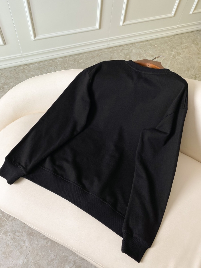 Burberry TB Exclusive Logo Pattern Cotton Loose Round Neck Sweatshirt