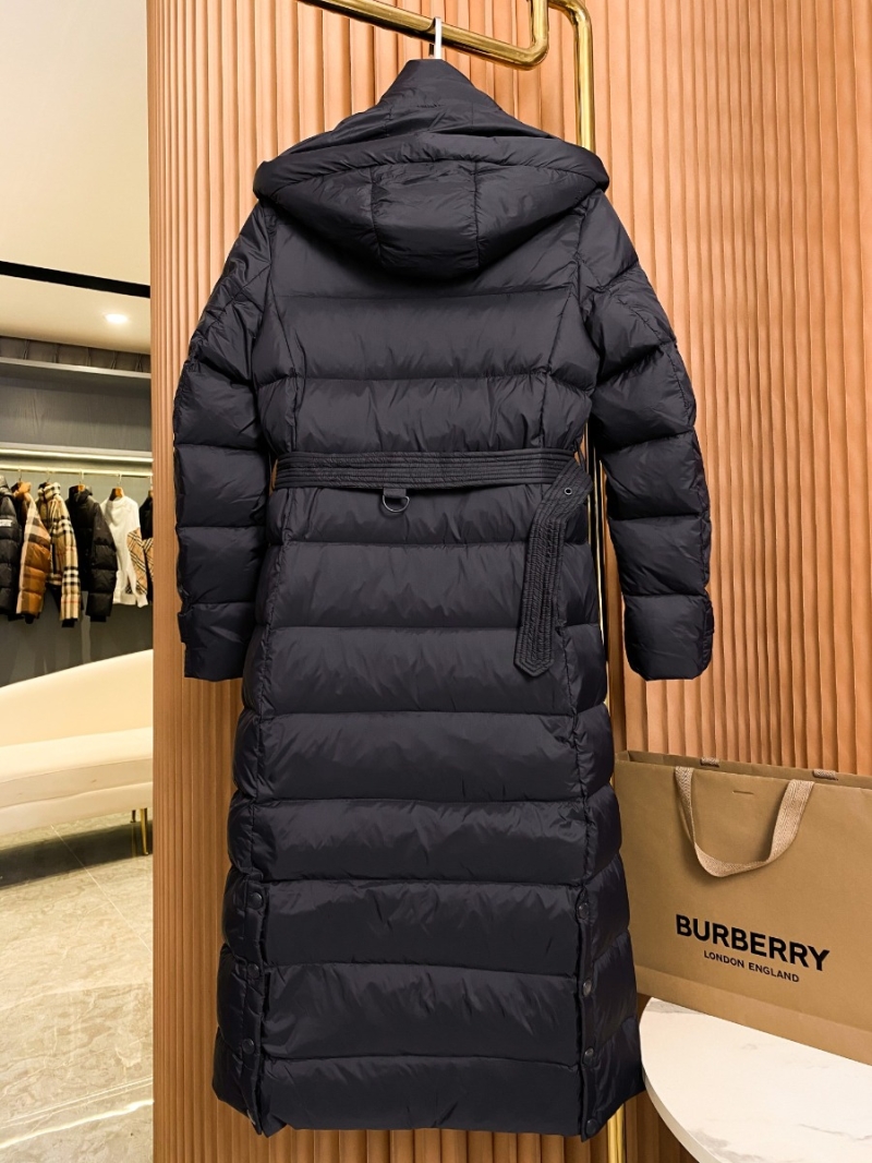 Burberry Classic Removable Hooded Long Down Coat Black