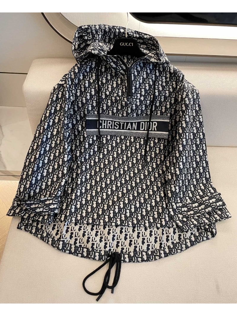 DIOR's New Monogram Half-Zip Hooded Windbreaker. A Star's Choice