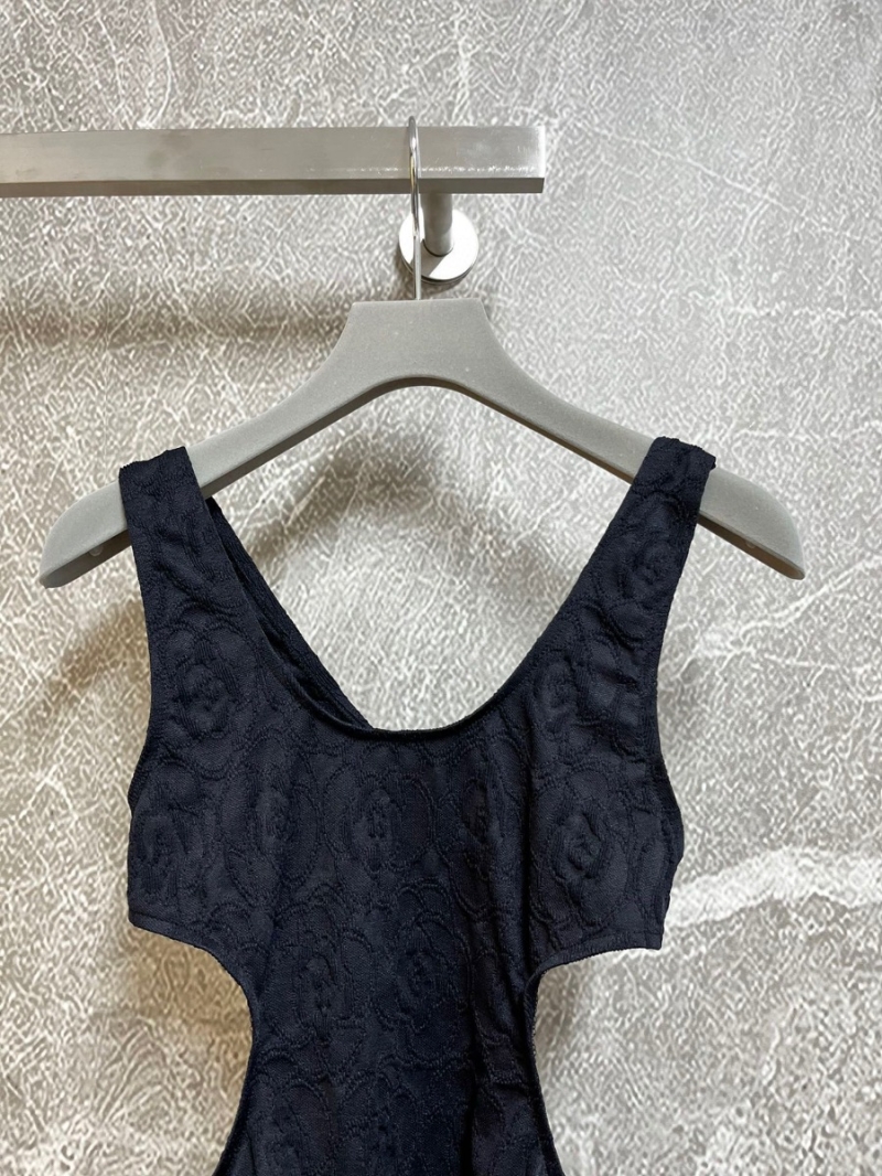 Chanel Camellia Cut-Out One-Piece Swimsuit