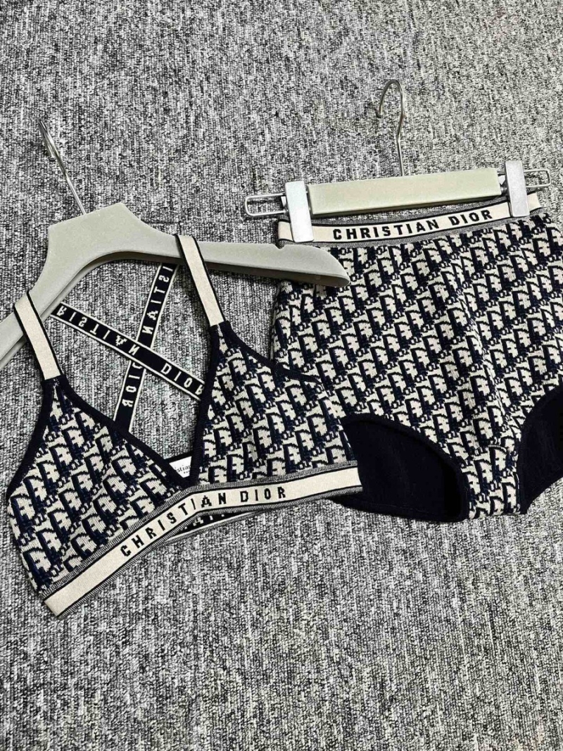 Dior Classic Oblique Two-Piece Lingerie Set