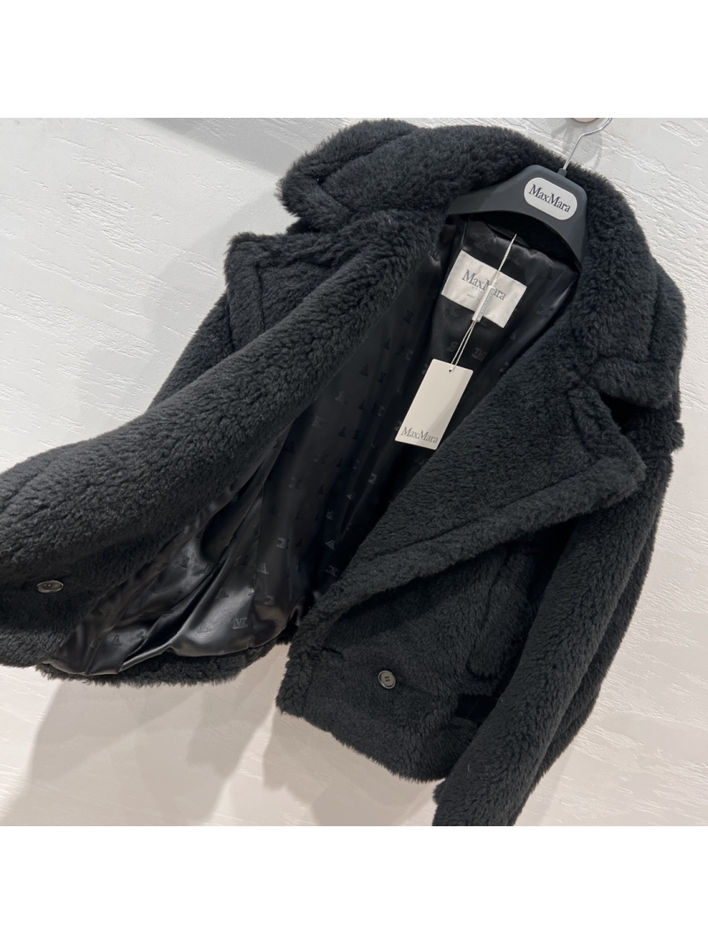 Max Mara TeddyBear Black Jacket - A Distinctive Short Black Classic