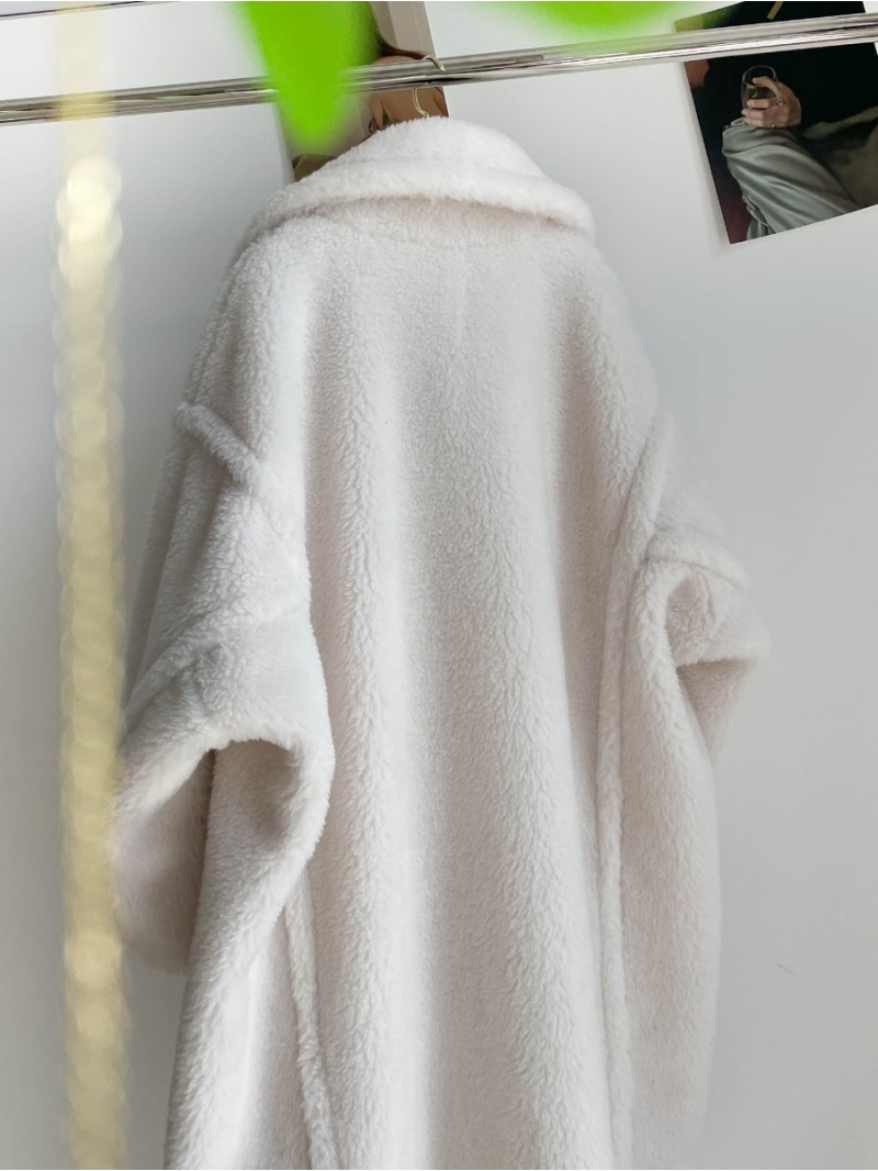 Maxmara Teddy Bear Icon Coat  White