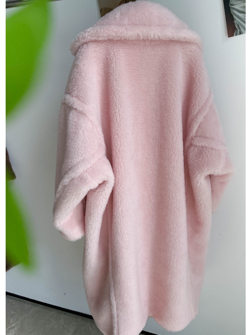 Maxmara Teddy Bear Icon Coat in Sakura Pink