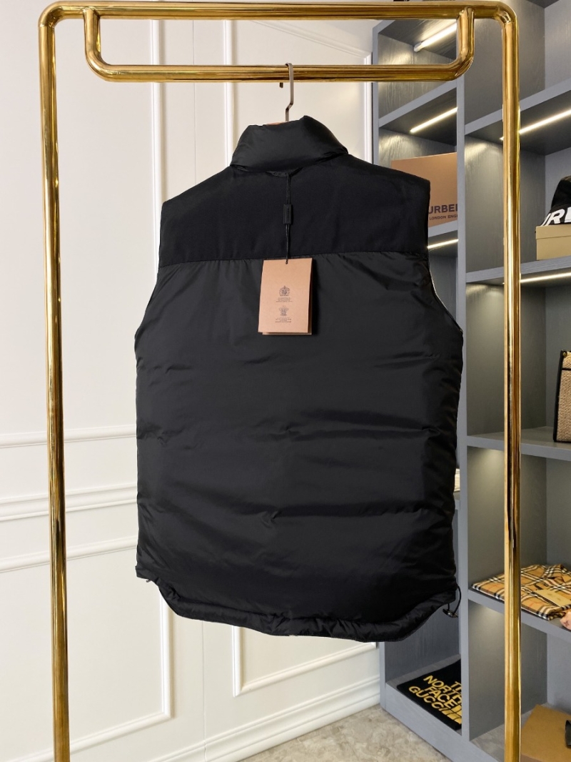Burberry Reversible Two-Wear Re:Down® Nylon Down Vest – Unisex Black