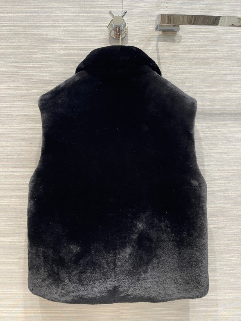 Prada Reversible Merino Fur and Leather Vest Jacket