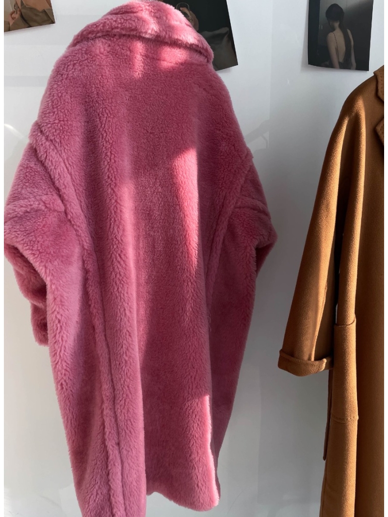 Maxmara Teddy Bear Icon Coat  Raspberry