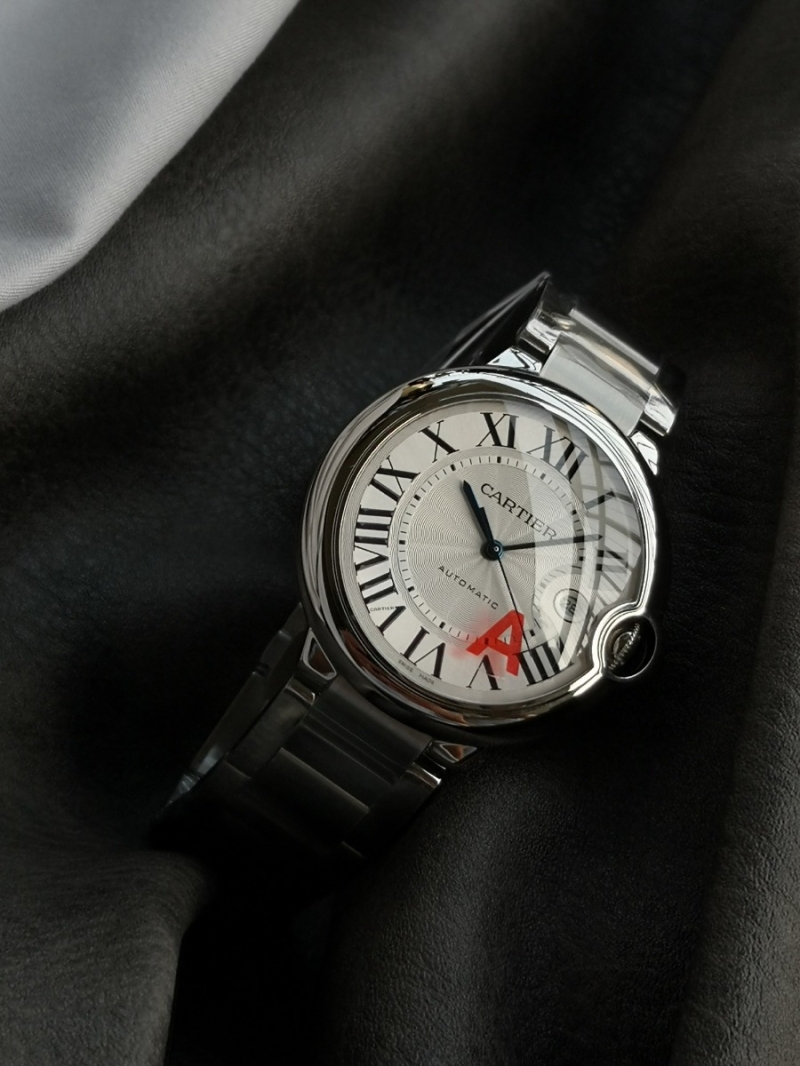 Ballon Bleu De Cartier Watch 42mm Mechanical Movement with Automatic Winding & Steel W69012Z4 Silvered