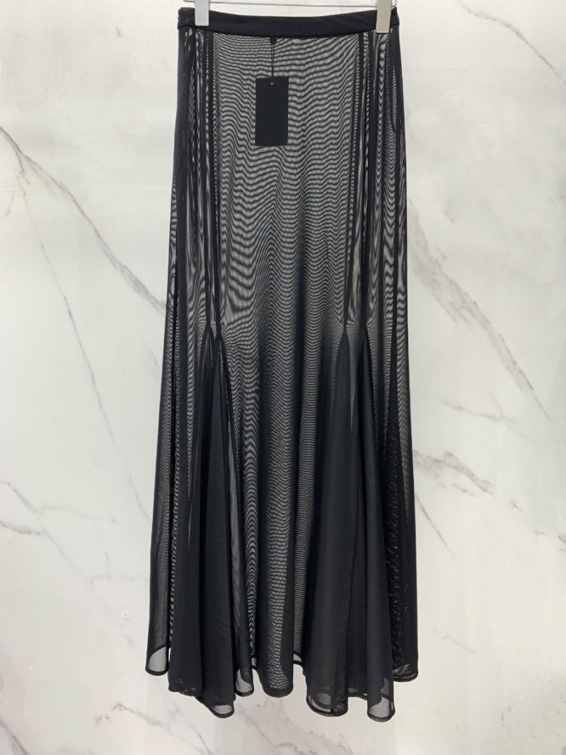 SAINT LAURENT New Sheer Tulle Mermaid Skirt