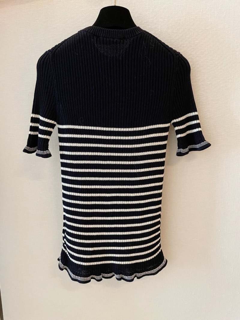 DIOR New Nautical Striped Short-Sleeve Shirt