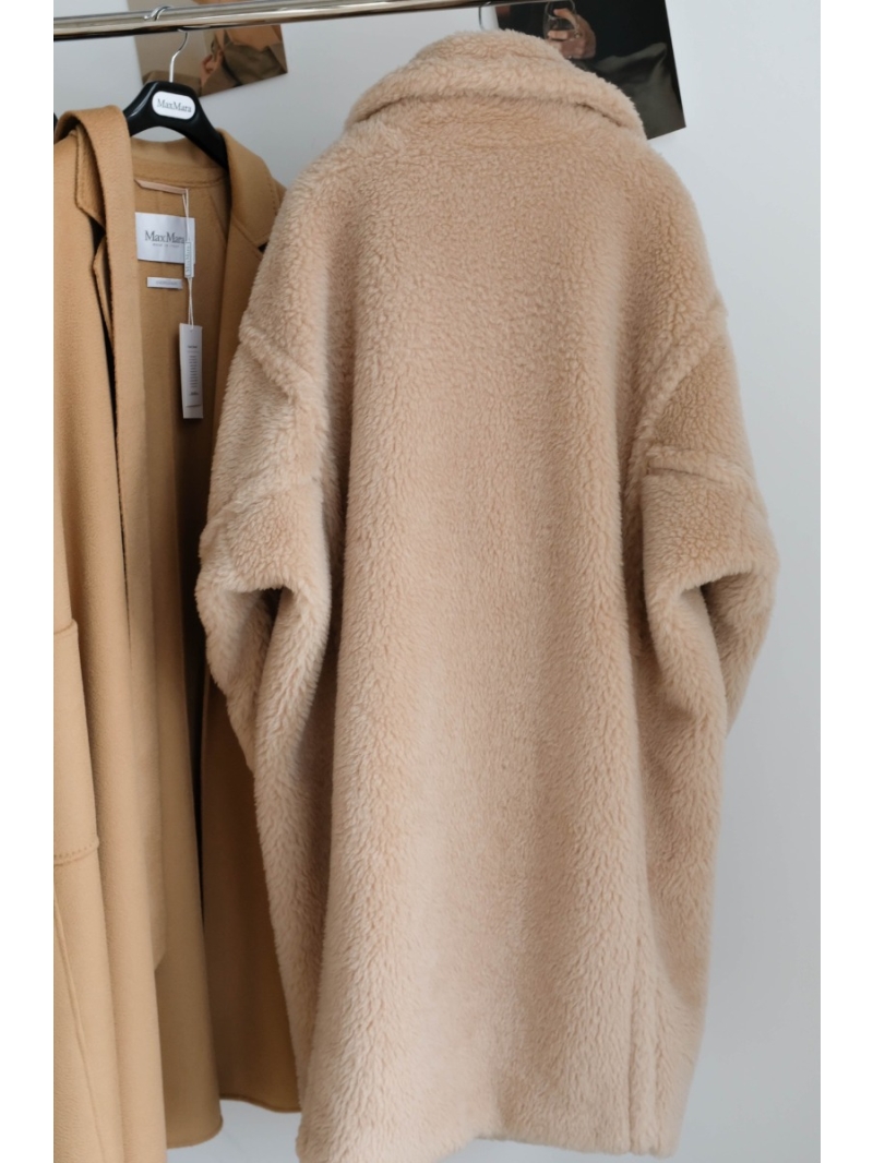 Maxmara Teddy Bear Icon Coat in Champagne Color