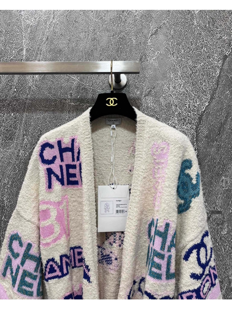Chanel Coco Multicolor Knit Cardigan