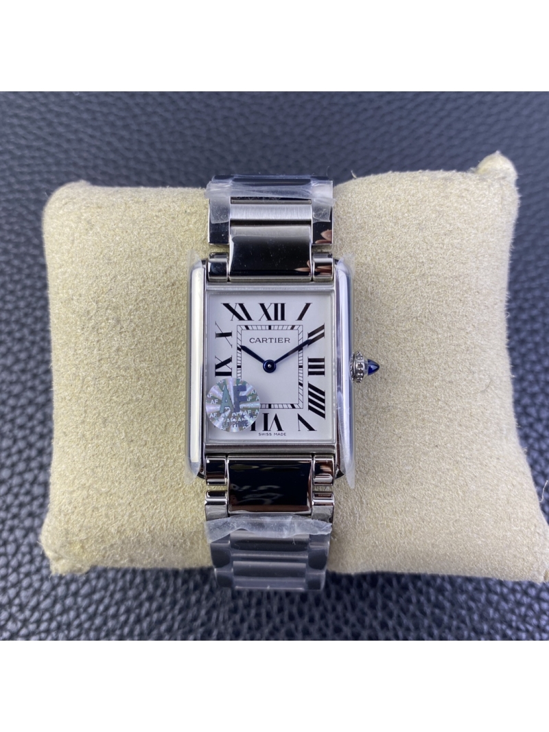 Cartier TANK MUST Watch Large Model Quartz WSTA0052 Silvered