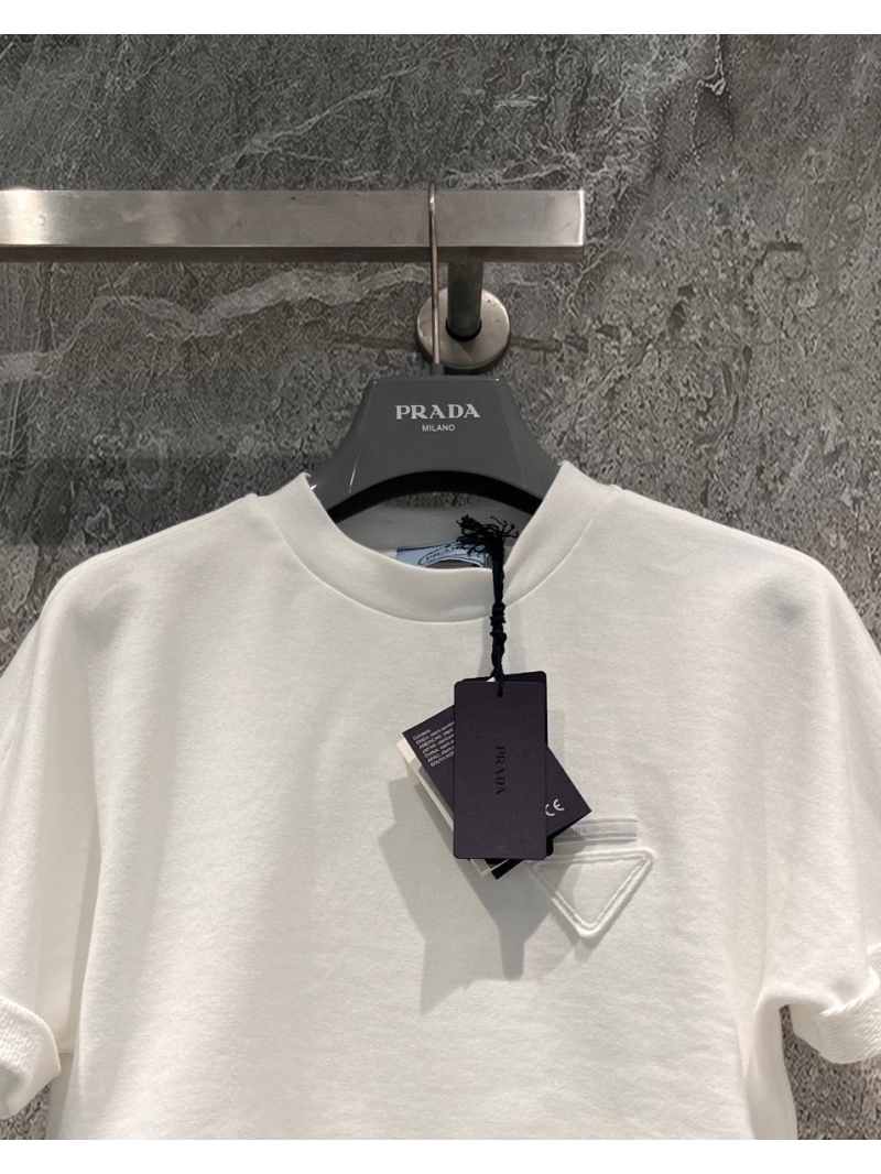 Prada Lightweight Cropped Sweatshirt