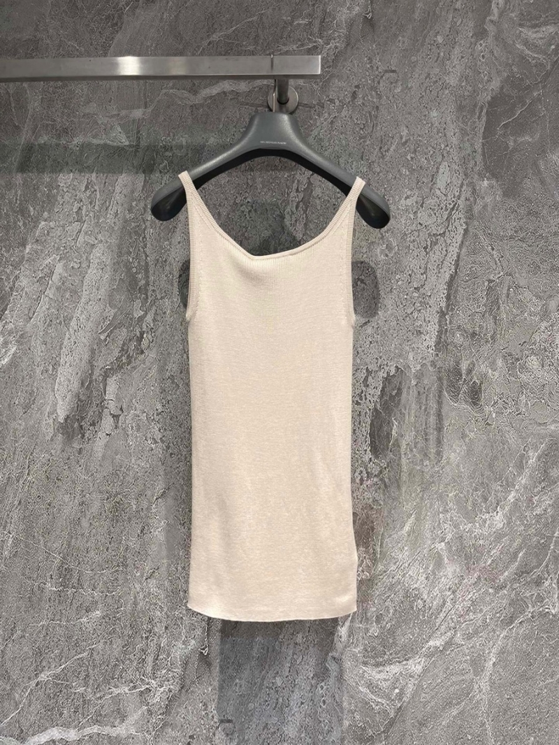 Prada Classic Micro-Logo Silk Vest