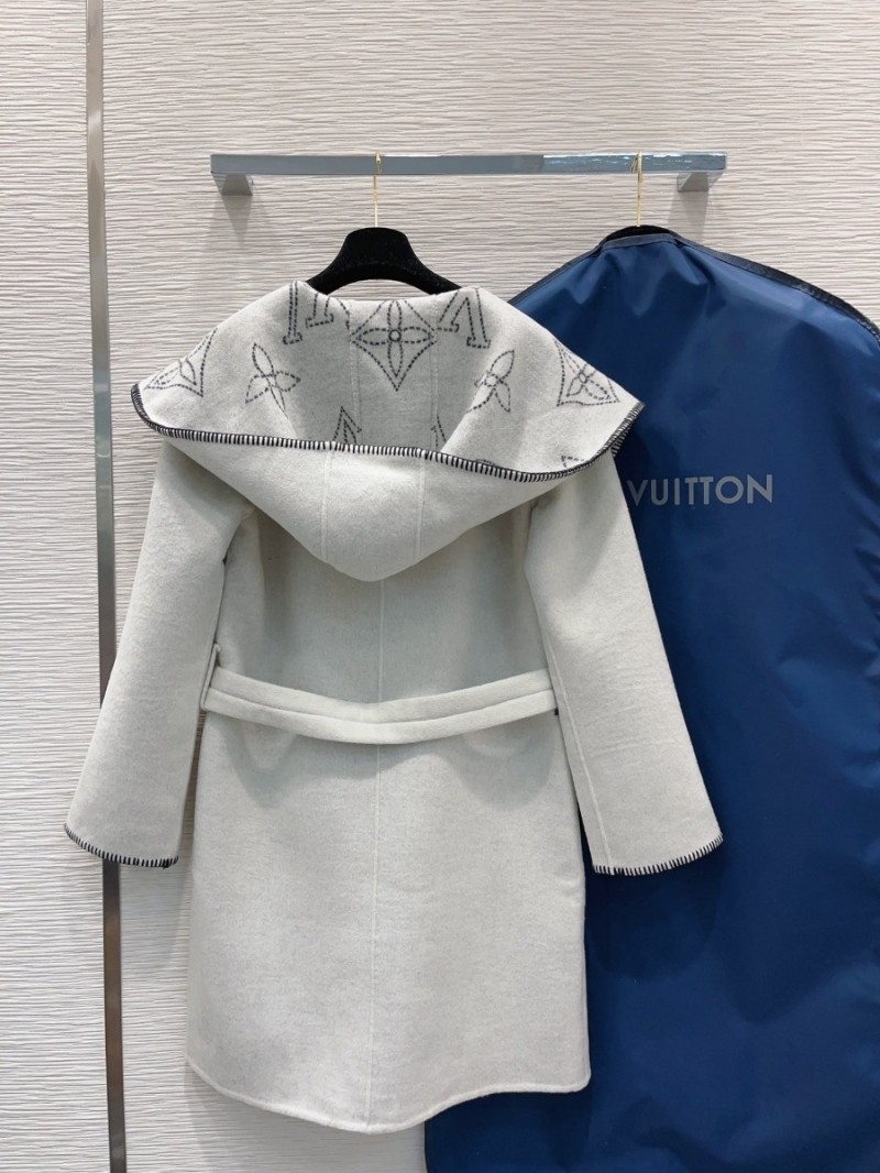 Louis Vuittion Grey-White Cashmere Coat