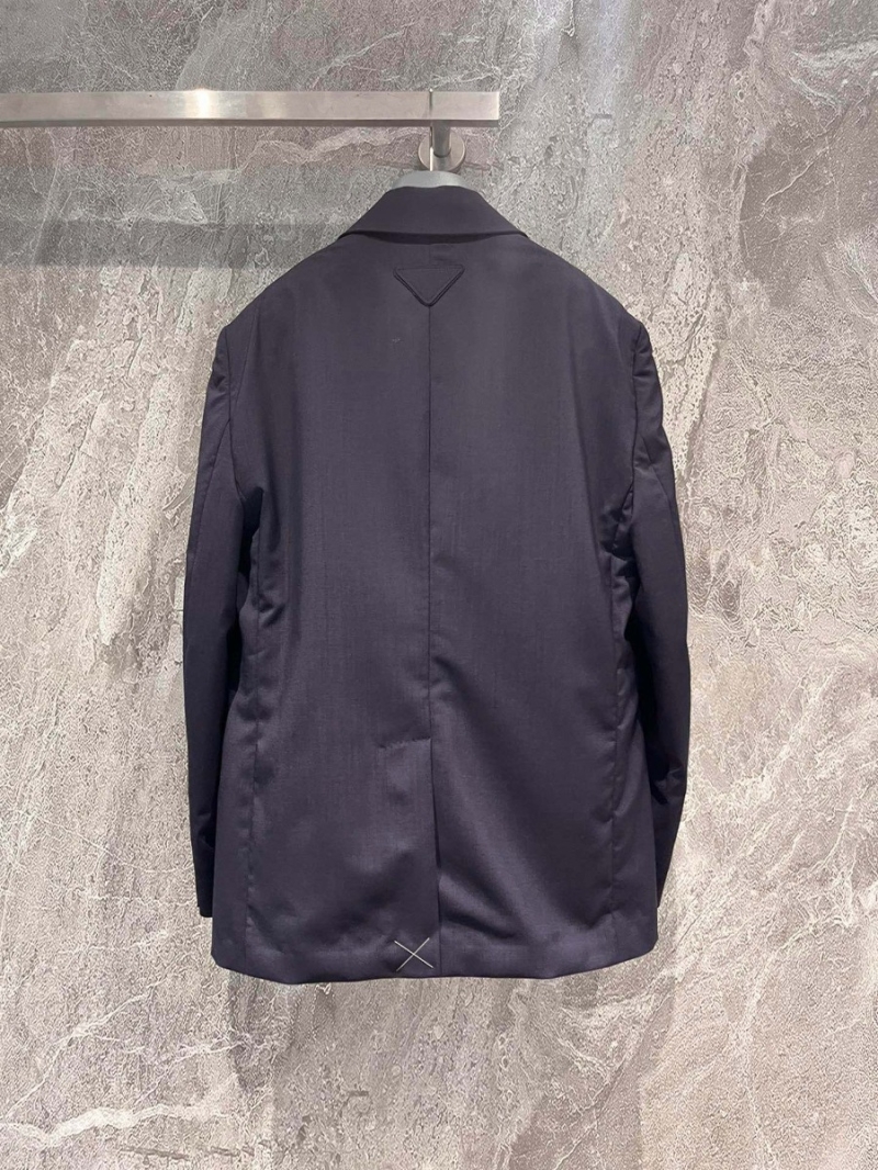 Prada Supreme Wool Blend Tailored Blazer - The Ultimate Power Blazer for Women