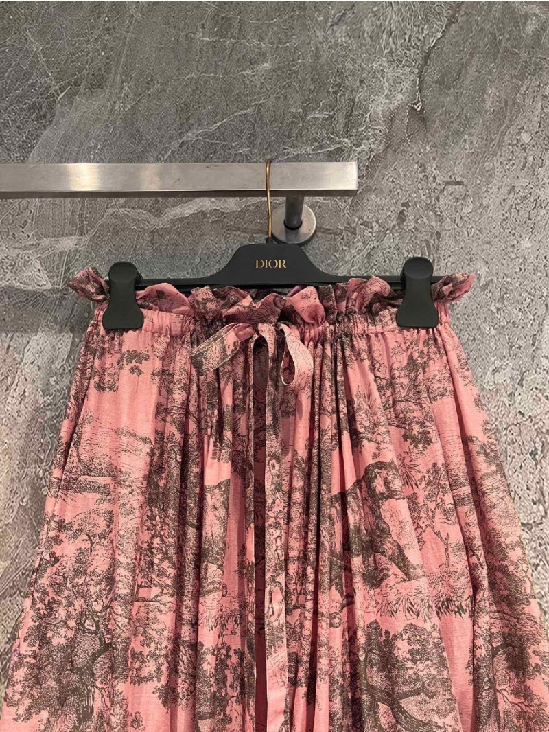 Dior 2023 Fall Riviera Collection Animal Print Midi Skirt