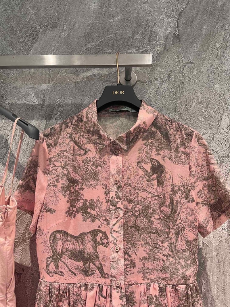 Dior Fall Riviera Collection - Rue Animal Print Short Sleeve Dress