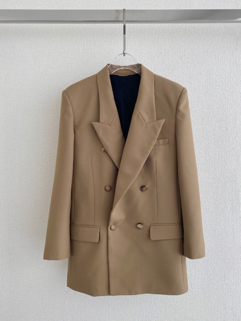 Saint Laurent YSL Women's Padded Shoulder Blazer