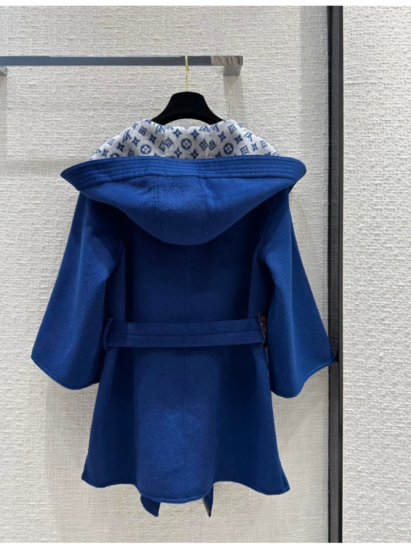 Louis Vuitton Autumn-Winter '23 Hooded Coat in Klein Blue