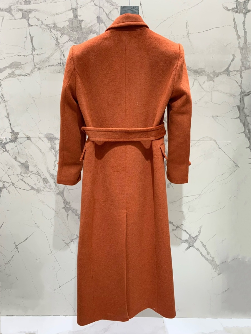 SAINT LAUREN 2023 New Pure Wool Coat Caremel