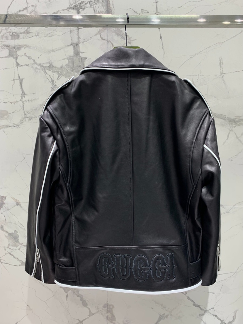 GUCCI 2023 Unisex Sheepskin Biker Jacket