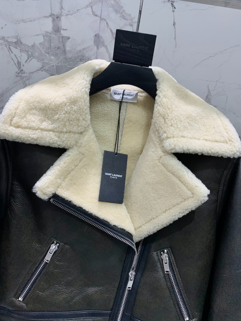 SAINT LAURENT YSL Limited Edition Merino Fur Sheepskin Jacket