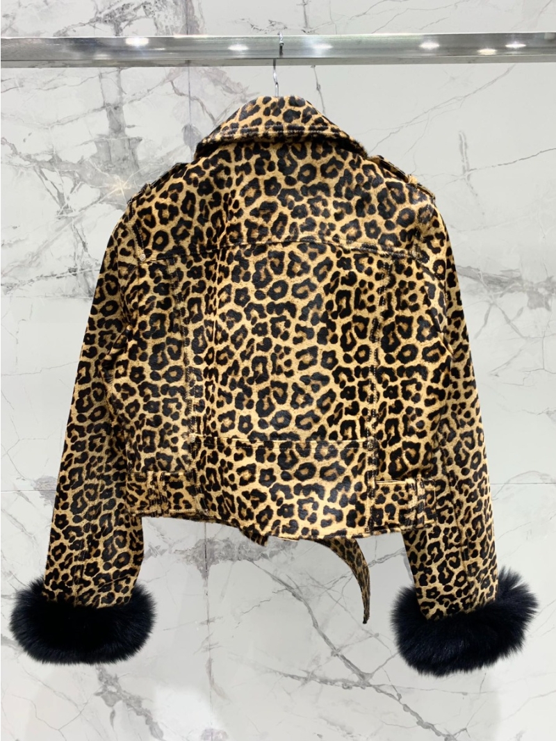 BALMAIN Limited Edition Leopard Print Haircalf Jacket