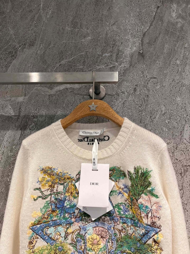 Dior Limited Edition Embroidered Colorful Lucky Star Sweater