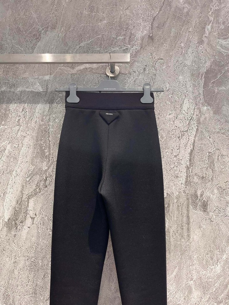 Prada Slim-Fit Cotton Joggers with Triangle Logo