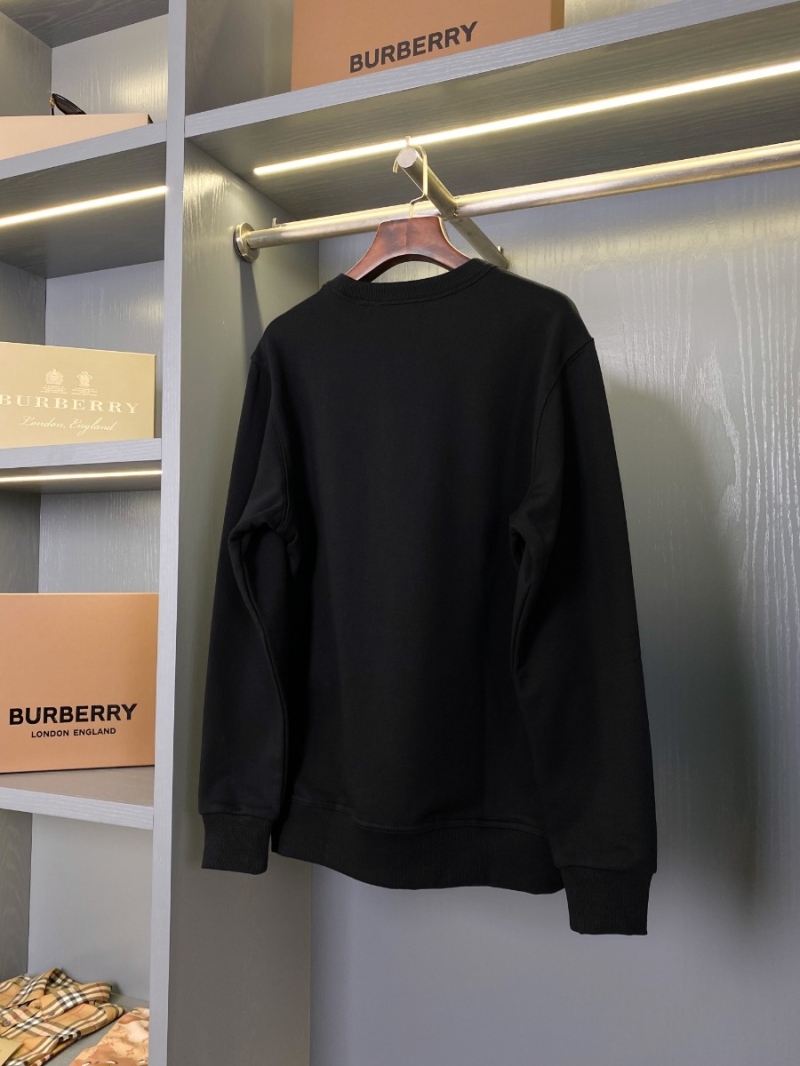 Burberry Unisex Cotton Round Neck Sweatshirt with Micro Print