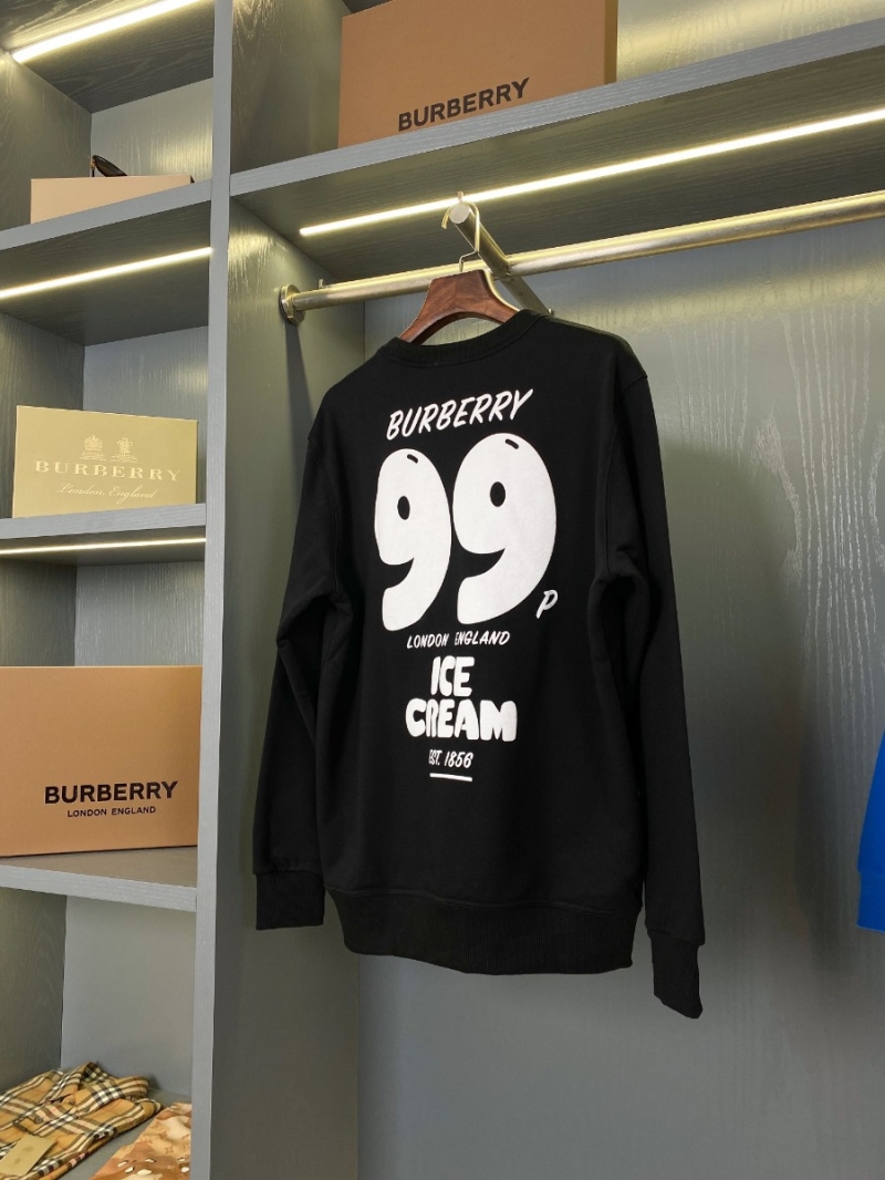 Burberry Unisex Ice Cream Print Cotton Round Neck Sweatshirt