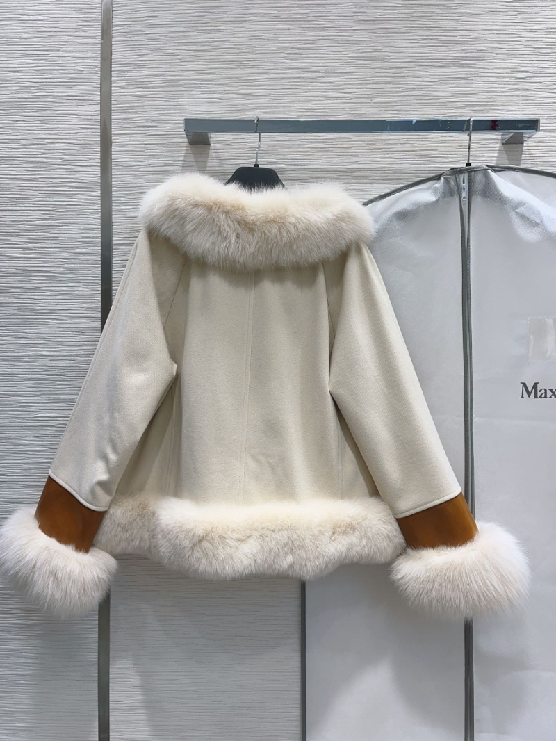 MAX MARA Luxe Handcrafted Horn Buckle Coat