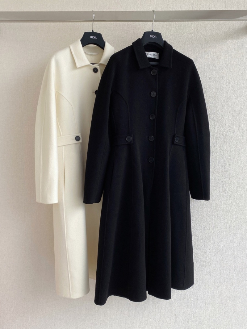 Dior Single-Breasted Long Cashmere Coat