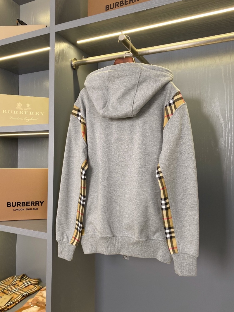  Burberry Vintage Checkered Cotton Loose Zippered Hoodie - Unisex Exclusive
