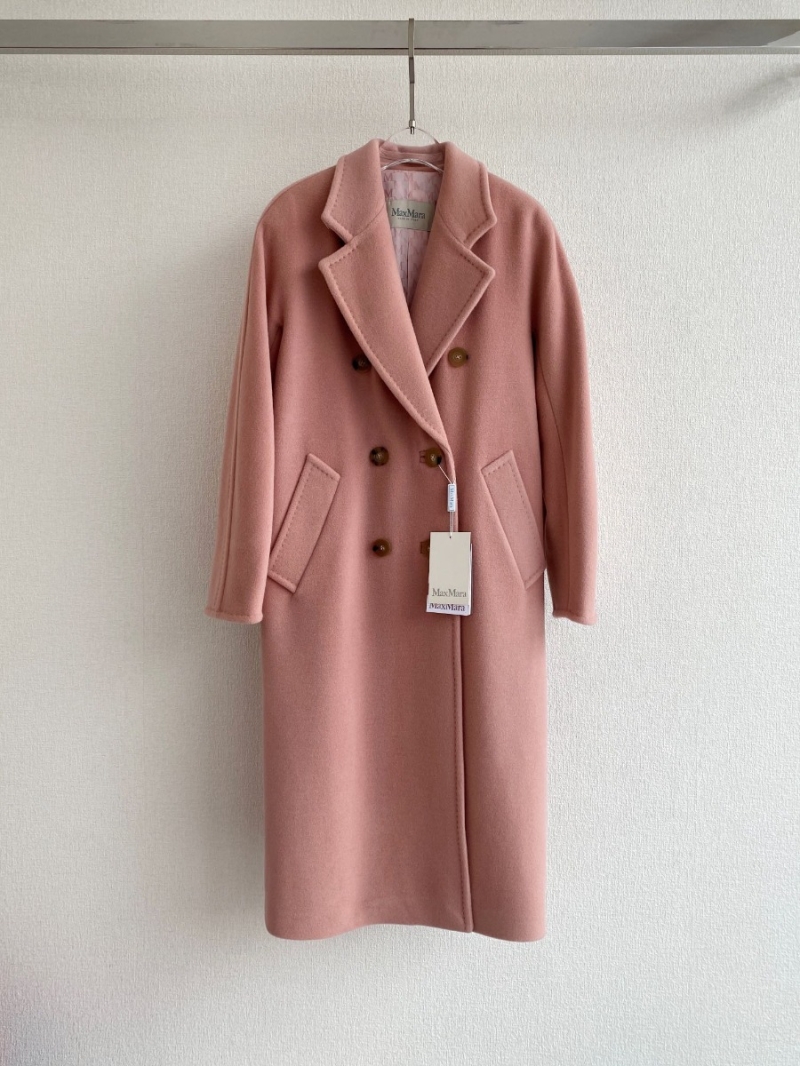 Max Mara Cashmere Coat with Natural Horn Buttons.