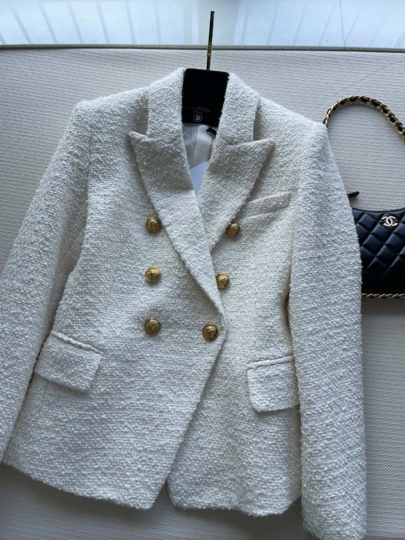 BALMAIN Wool-Blend Tailored Suit Jacket