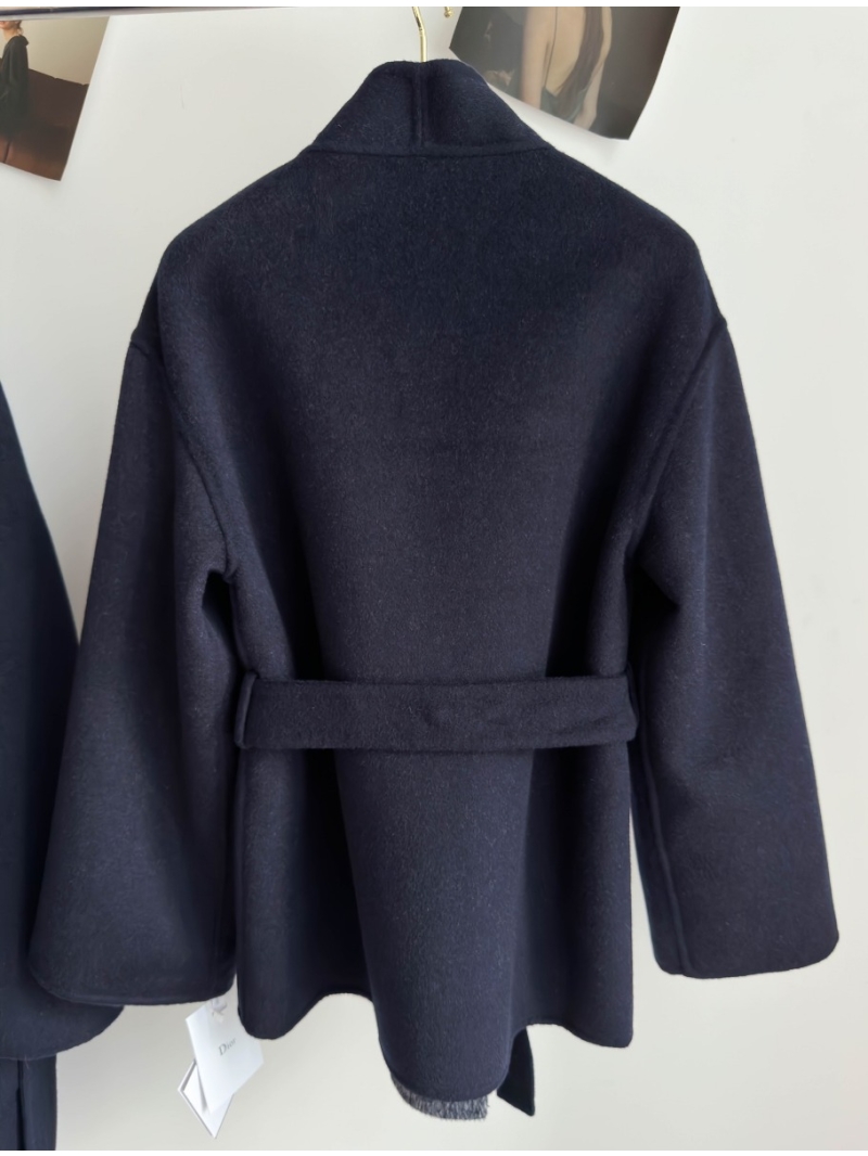 2023 Autumn-Winter Dior Oblique Floral Tie-Neck Coat