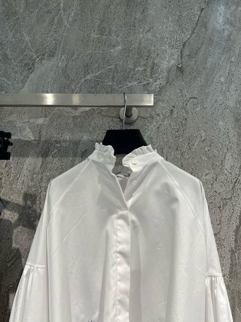 Dior Ruffled Collar Cotton Shirt - 2024 Cruise Collection