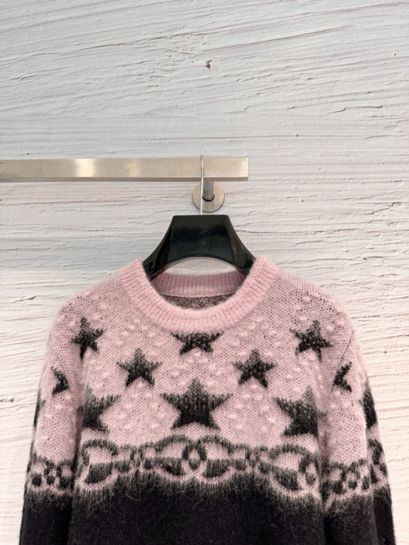 Chanel 23 N Coconeige Ski Collection Black Star Cashmere Sweater