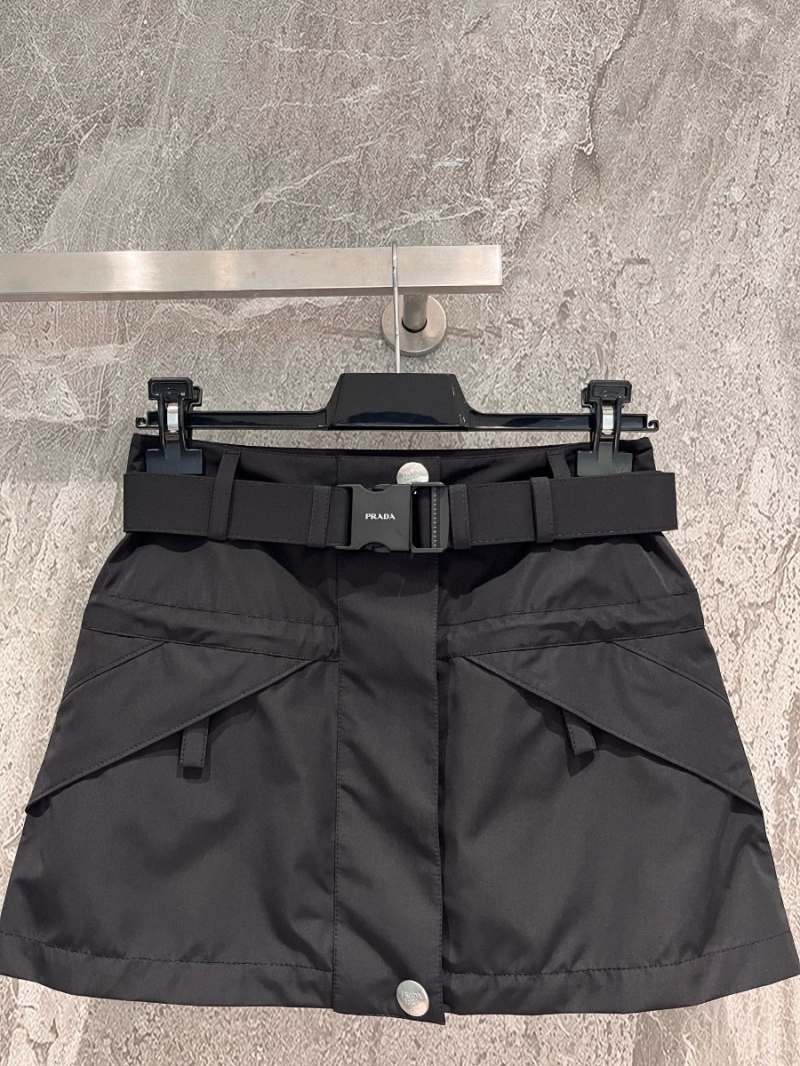 Prada Belted Mini Skirt
