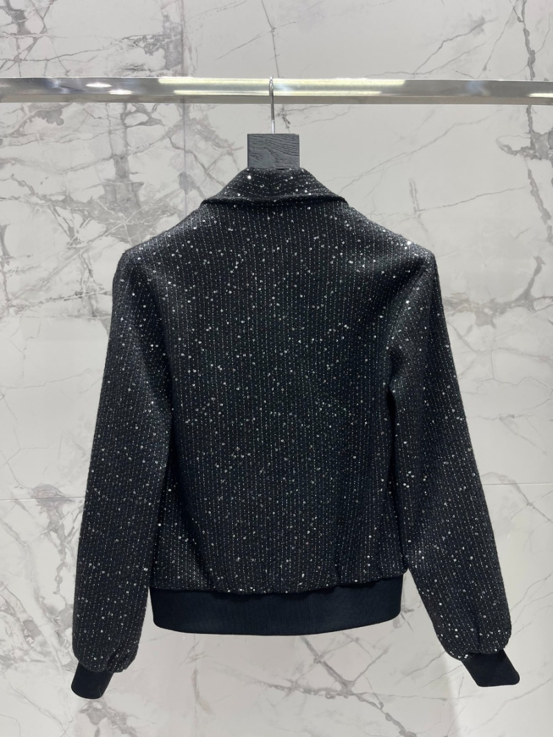 SAINT LAURENT New Release Casual Lurex Wool Jacket