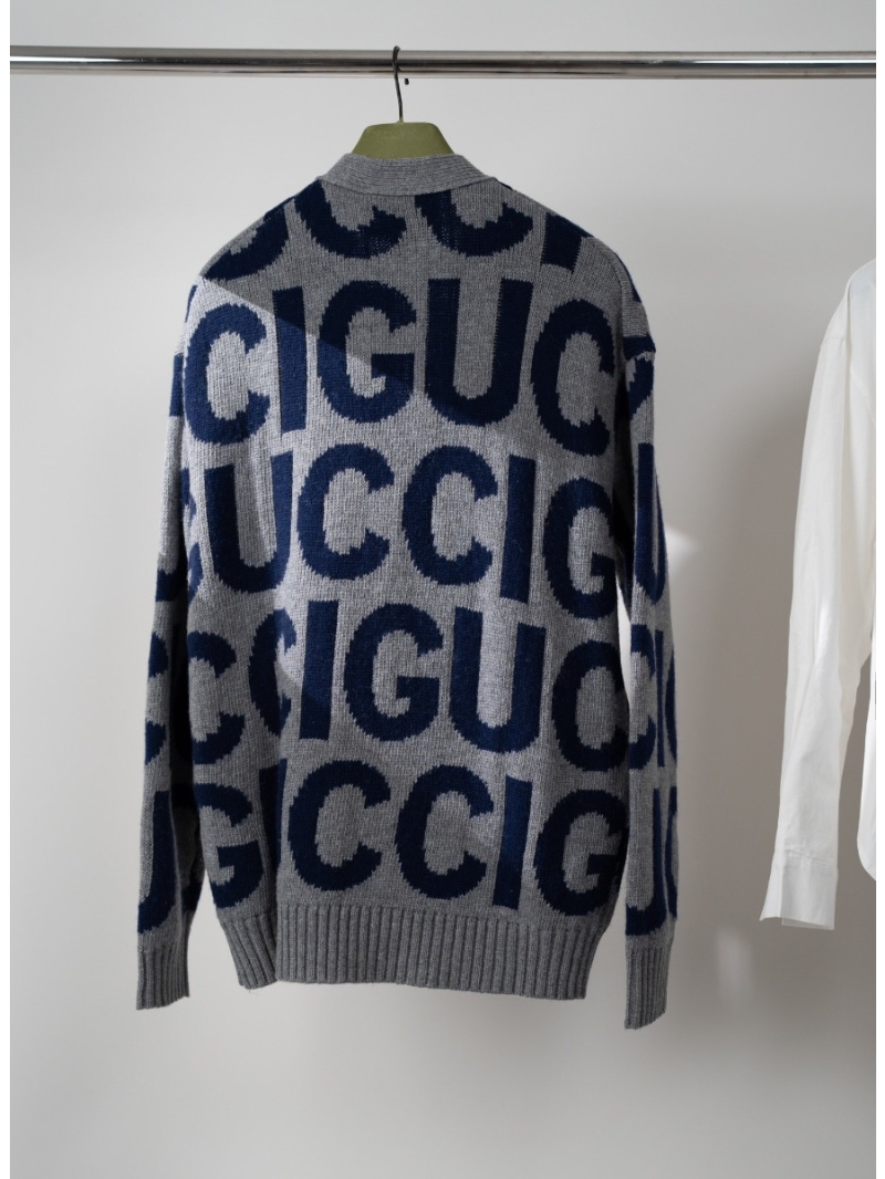 Gucci Decorative Inlaid Wool Cardigan